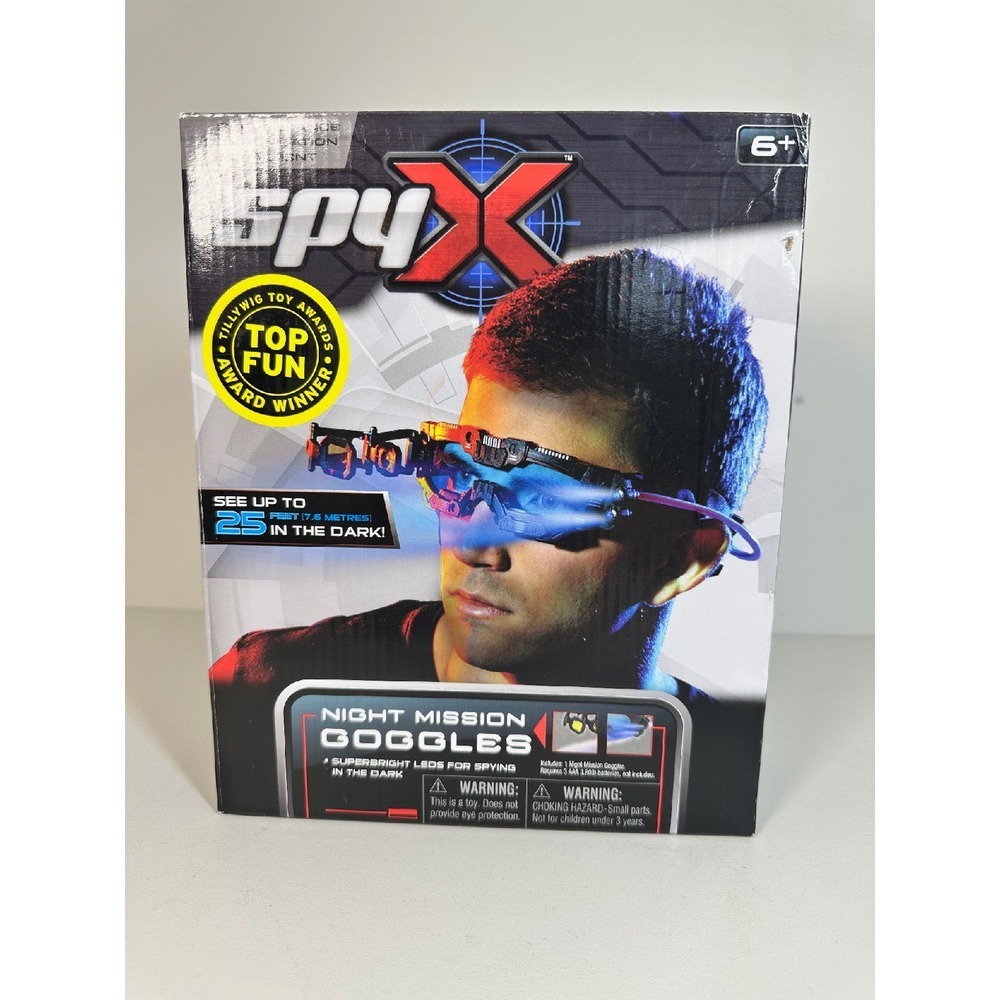 SpyX Night Mission Goggles Super Bright‎ LEDs Spying See Up To 25 Feet In Dark!